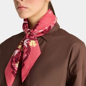 Galeries Lafayette Paris CLAUDIA Chic Floral Pink Scarf